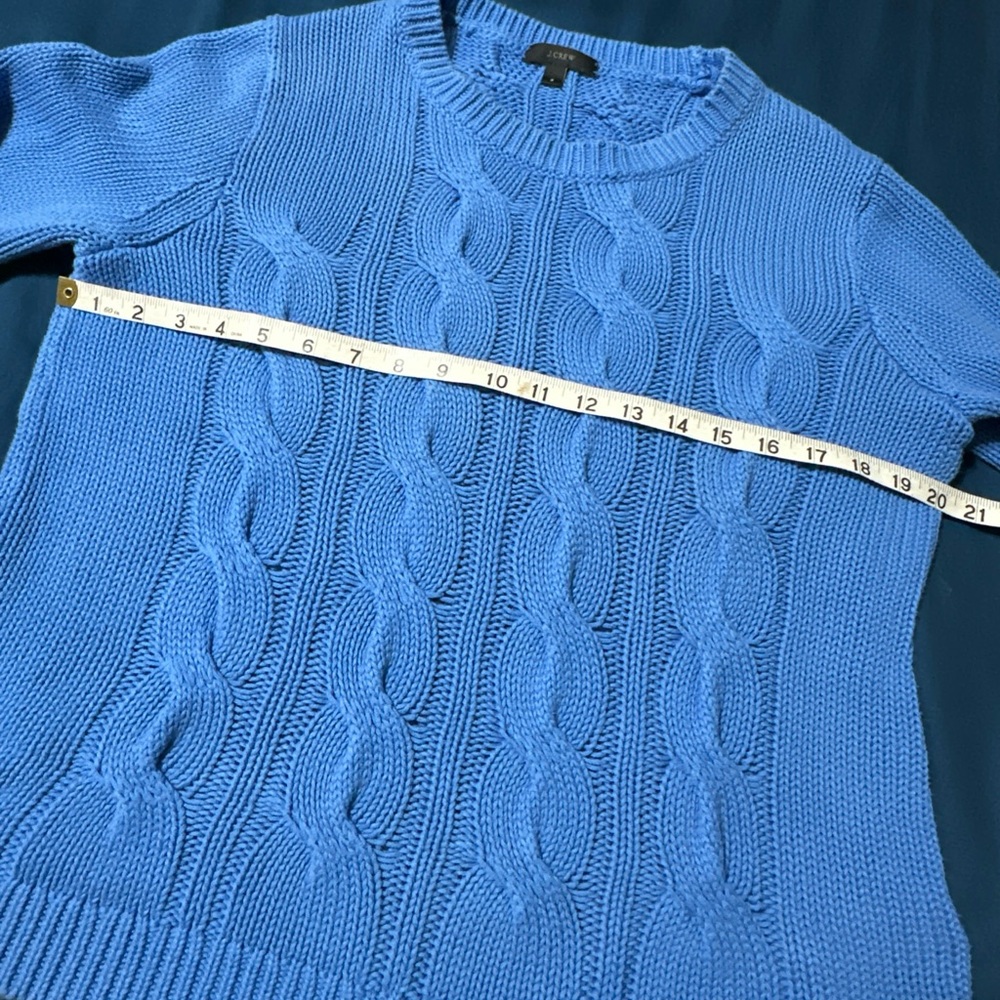 J Crew Women’s S Oversized Cable Knit Sweater Granny-core Collegiate Preppy cute - Picture 10 of 11